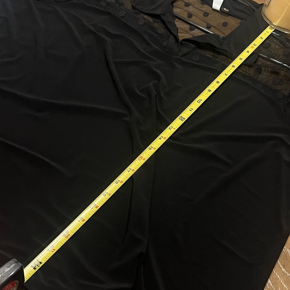 T.J.Maxx Black Sheer Polka Dot Blouse - Picture 10 of 10